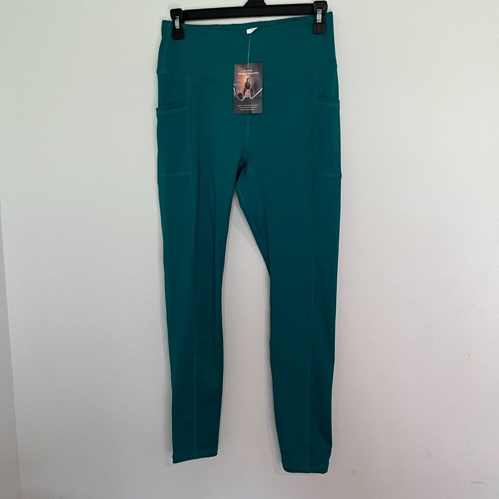Women's size M green leggings